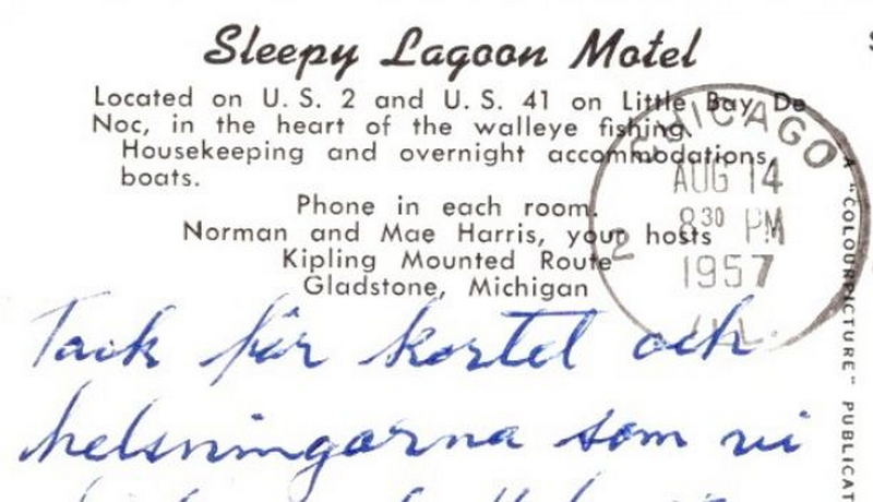 Sleepy Lagoon Motel - Vintage Postcard (newer photo)